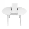 Обеденный стол Модерн, круглый, раздвижной (белый)