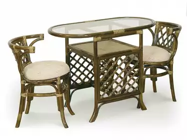 Кофейный комплект из ротанга 03/03