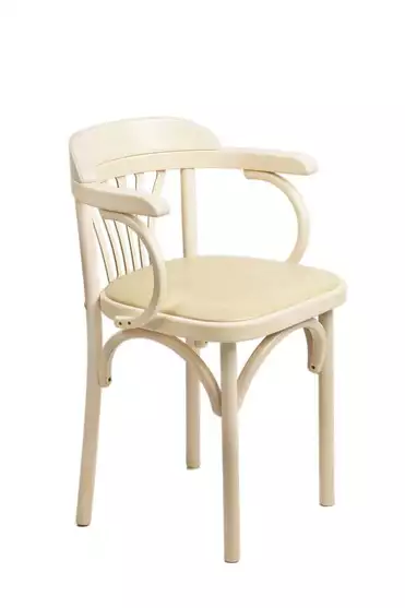 Кресло Венское мягкое (экокожа), беленый дуб