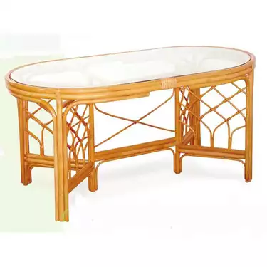 Стол обеденный овальный из ротанга 02/02А