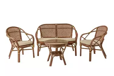 Комплект плетеной мебели Петани с диваном