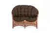 Диван 2-местный Черчилль, подушка коричневая