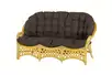 Диван 3-местный Черчилль, подушка коричневая
