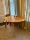 Обеденный стол Модерн, круглый, раздвижной (светлый бук)