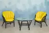 Багама Дуэт с желтыми подушками (стол овальный)