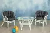 Багама Дуэт с серыми подушками (стол овальный)