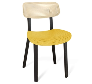 Стул Шенгерон SHT-S85 бежево-желтый