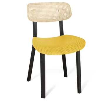 Стул Шенгерон SHT-S85 бежево-желтый