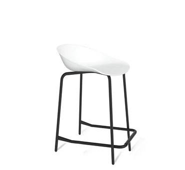 Стул полубарный Шенгерон SHT-ST19/S29-1 белый