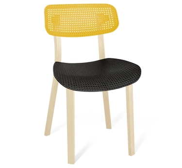 Стул Шенгерон SHT-S85 желто-черный