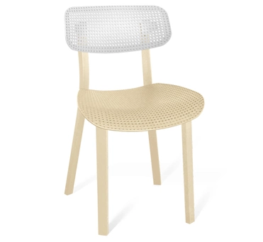 Стул Шенгерон SHT-S85 пластиковый бежевый