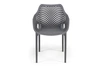 "Беллини" стул пластиковый, цвет темно-серый