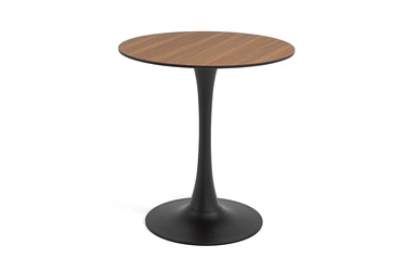 "Тюльпан" стол из HPL круглый Ø70см, цвет "дуб"