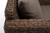 "Капучино" кресло из искусственного ротанга (гиацинт), цвет коричневый