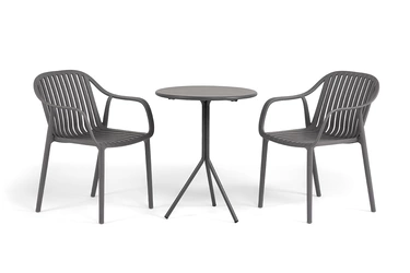 "Мохито" обеденная группа на 2 персоны, цвет темно-серый