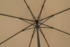 "Джулия" зонт садовый 3х3м на центральной опоре, тент бежевый