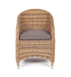 "Равенна" плетеное кресло из искусственного ротанга (гиацинт), цвет соломенный