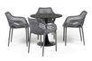 "Беллини" обеденная группа на 4 персоны, цвет темно-серый