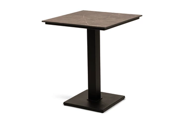 "Каффе" интерьерный стол из HPL квадратный 60х60см, цвет "677"