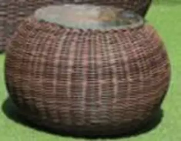 "Барселона" кофейный столик из искусственного ротанга, цвет соломенный