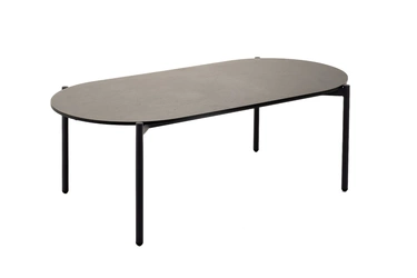 "Диого" журнальный стол из HPL 120х60 H40, каркас темно-серый (RAL7024), цвет "серый гранит"