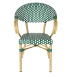 "Дион" плетеный стул из искусственного ротанга, цвет зеленый