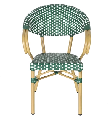 "Дион" плетеный стул из искусственного ротанга, цвет зеленый