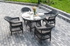 "Джойя" обеденная группа из искусственного ротанга, цвет графит