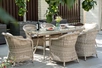 "Эспреззо" обеденная группа плетеная, цвет бежевый