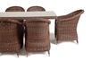 "Эспреззо" обеденная группа плетеная, цвет коричневый