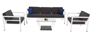 «Этеля» лаунж-зона из алюминия со столиком из HPL 5-местная
