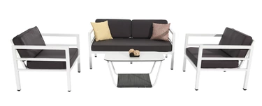 «Этеля» лаунж-зона из алюминия со столиком из HPL 4-местная