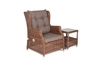 "Форилло" кресло раскладное плетеное, цвет коричневый