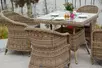 "Франческо" обеденная группа из искусственного ротанга, цвет соломенный