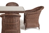 "Франческо" обеденная группа из искусственного ротанга, цвет коричневый