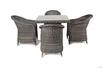 "Франческо" обеденная группа плетеная, цвет графит
