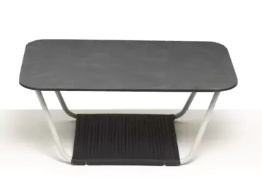 "Глорианте" журнальный стол 90х60см из HPL, цвет "серый гранит"