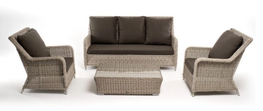 "Глиссандо" лаунж-зона из искусственного ротанга, цвет бежевый