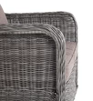 "Глиссандо" кресло плетеное из искусственного ротанга, цвет графит
