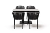 "Ковачо Дабл" обеденная группа на 4 персоны, цвет "серый гранит"
