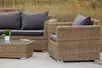 "Капуто Дабл" лаунж-зона из искусственного ротанга, цвет соломенный