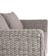 "Капуто" диван из искусственного ротанга (гиацинт) двухместный, цвет серый