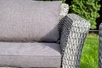"Капуто" диван из искусственного ротанга (гиацинт) двухместный, цвет серый