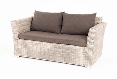 "Капуто" диван из искусственного ротанга двухместный, цвет бежевый