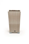 "Капуто" кашпо для цветов плетеное из искусственного ротанга, цвет бежевый