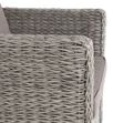 "Капучино" кресло из искусственного ротанга (гиацинт), цвет серый