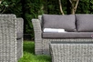 "Капучино Сингл" лаунж-зона из искусственного ротанга (гиацинт), цвет серый