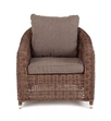 "Копаннини" кресло из искусственного ротанга, цвет коричневый