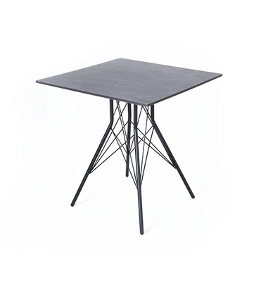 "Канти" интерьерный стол из HPL 63x63см, цвет "серый гранит"