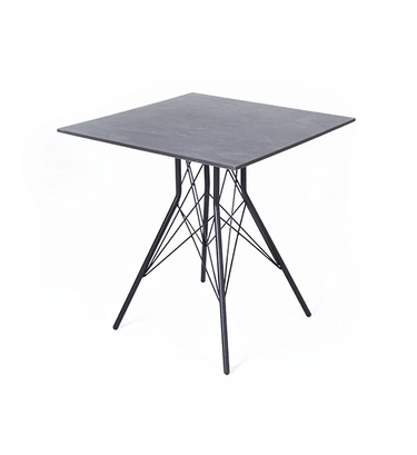 "Конте" интерьерный стол из HPL 70x70см, цвет "серый гранит"